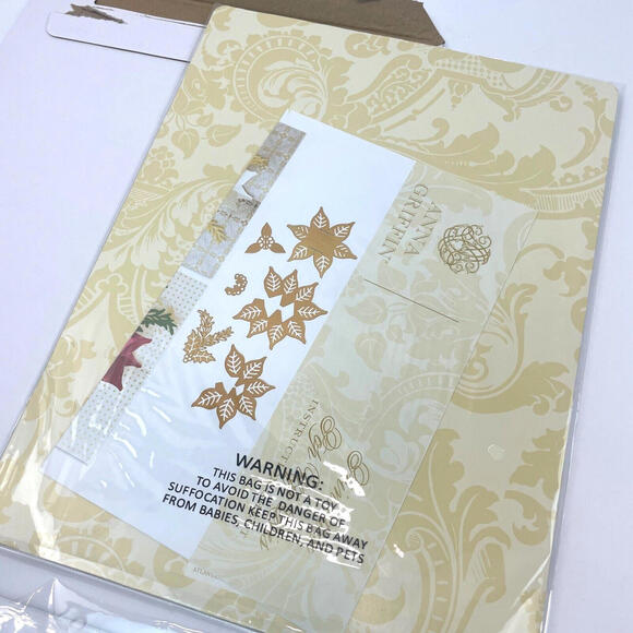 Anna Griffin Poinsettia Pop Up Dies Large Magnetic Mat AG-1003H Christmas Flower - Picture 5 of 9